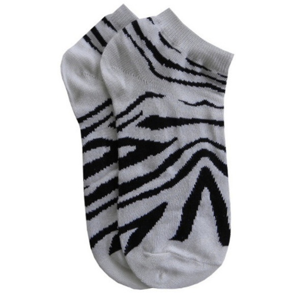 12 Pair Women's "Zebra Print" Low Cut Fun Socks - Picture 7 of 7
